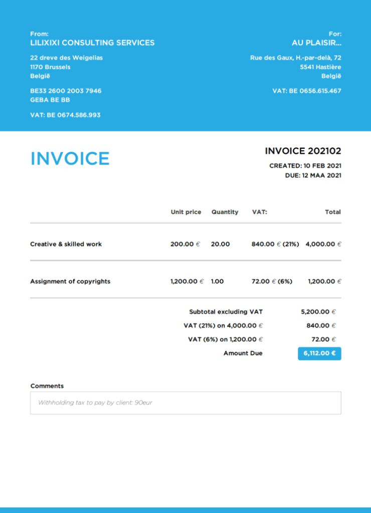 Instructions for paying & declaring copyright revenue - Accountable